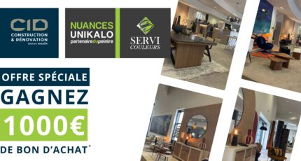 Construisez avec CID et remportez 1000€ chez Servi Couleurs !