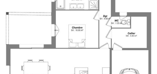 Maison neuve à Nouzilly, Centre-Val de Loire