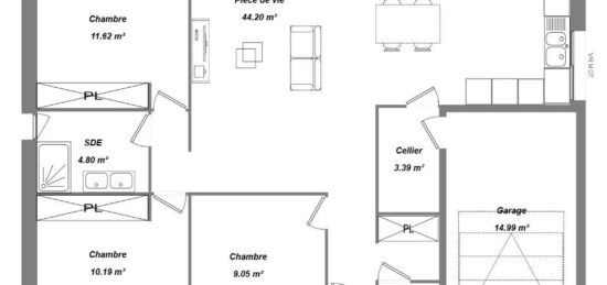 Maison neuve à Saint-Laurent-en-Gâtines, Centre-Val de Loire